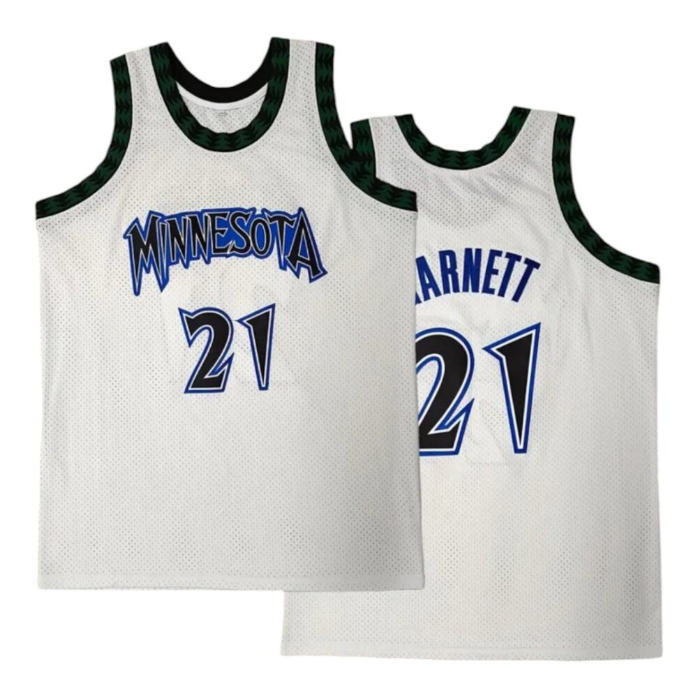 Minnesota Timberwolves Kevin Garnett #21 Basketball Jersey Stitched Men's